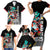 Personalized Isle of Man TT Family Matching Short Sleeve Bodycon Dress and Hawaiian Shirt Motorcycle Racing