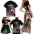 Personalized Isle of Man TT Family Matching Short Sleeve Bodycon Dress and Hawaiian Shirt Motorcycle Racing