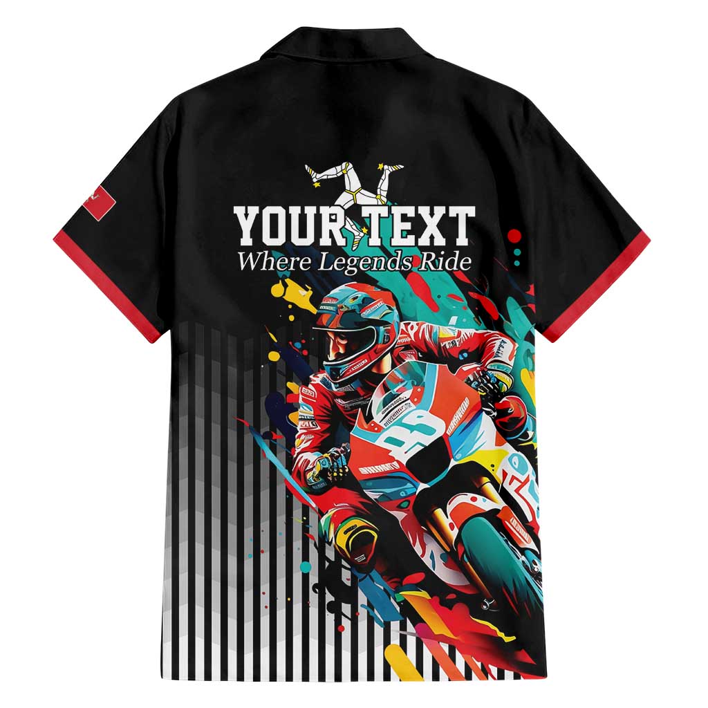 Personalized Isle of Man TT Family Matching Short Sleeve Bodycon Dress and Hawaiian Shirt Motorcycle Racing