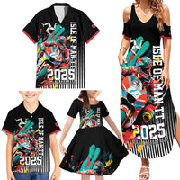 Personalized Isle of Man TT Family Matching Summer Maxi Dress and Hawaiian Shirt Motorcycle Racing