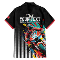 Personalized Isle of Man TT Family Matching Summer Maxi Dress and Hawaiian Shirt Motorcycle Racing