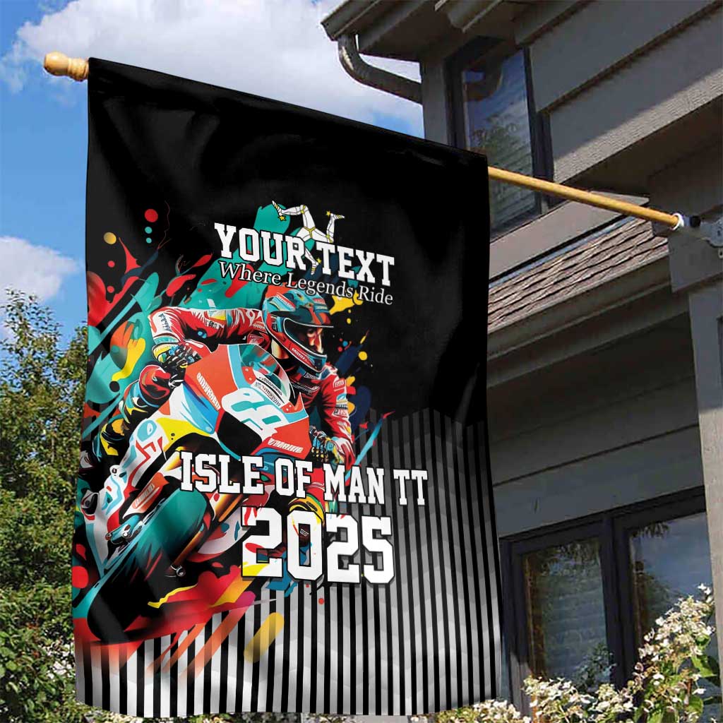 Personalized Isle of Man TT Garden Flag Motorcycle Racing