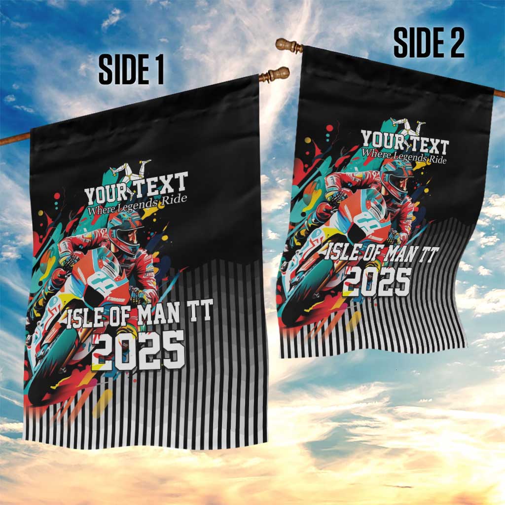 Personalized Isle of Man TT Garden Flag Motorcycle Racing