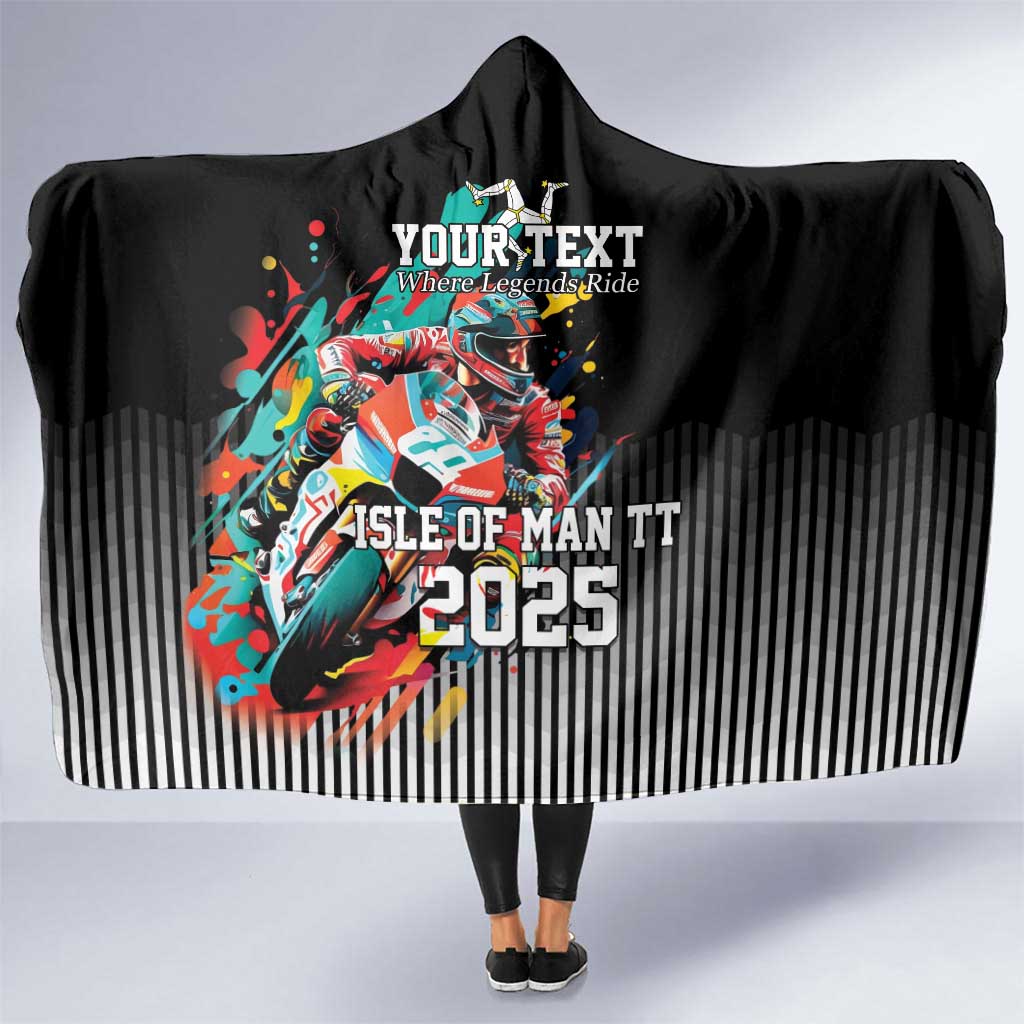 Personalized Isle of Man TT Hooded Blanket Motorcycle Racing