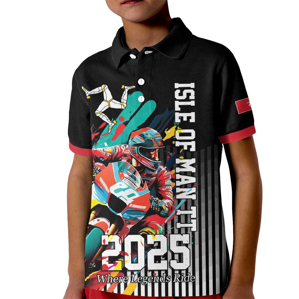 Personalized Isle of Man TT Kid Polo Shirt Motorcycle Racing