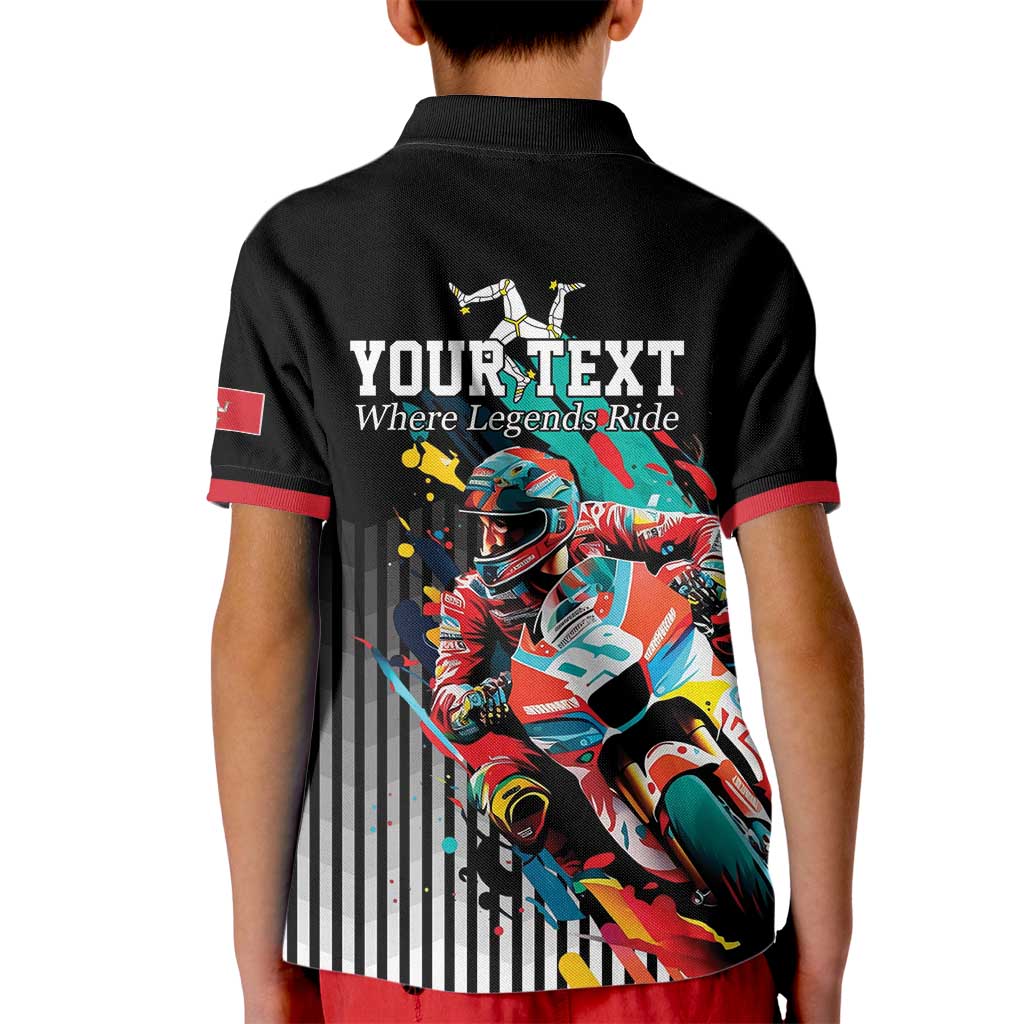 Personalized Isle of Man TT Kid Polo Shirt Motorcycle Racing