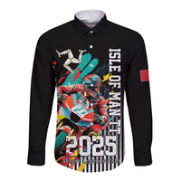 Personalized Isle of Man TT Long Sleeve Button Shirt Motorcycle Racing