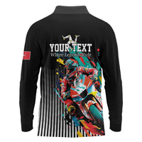 Personalized Isle of Man TT Long Sleeve Polo Shirt Motorcycle Racing