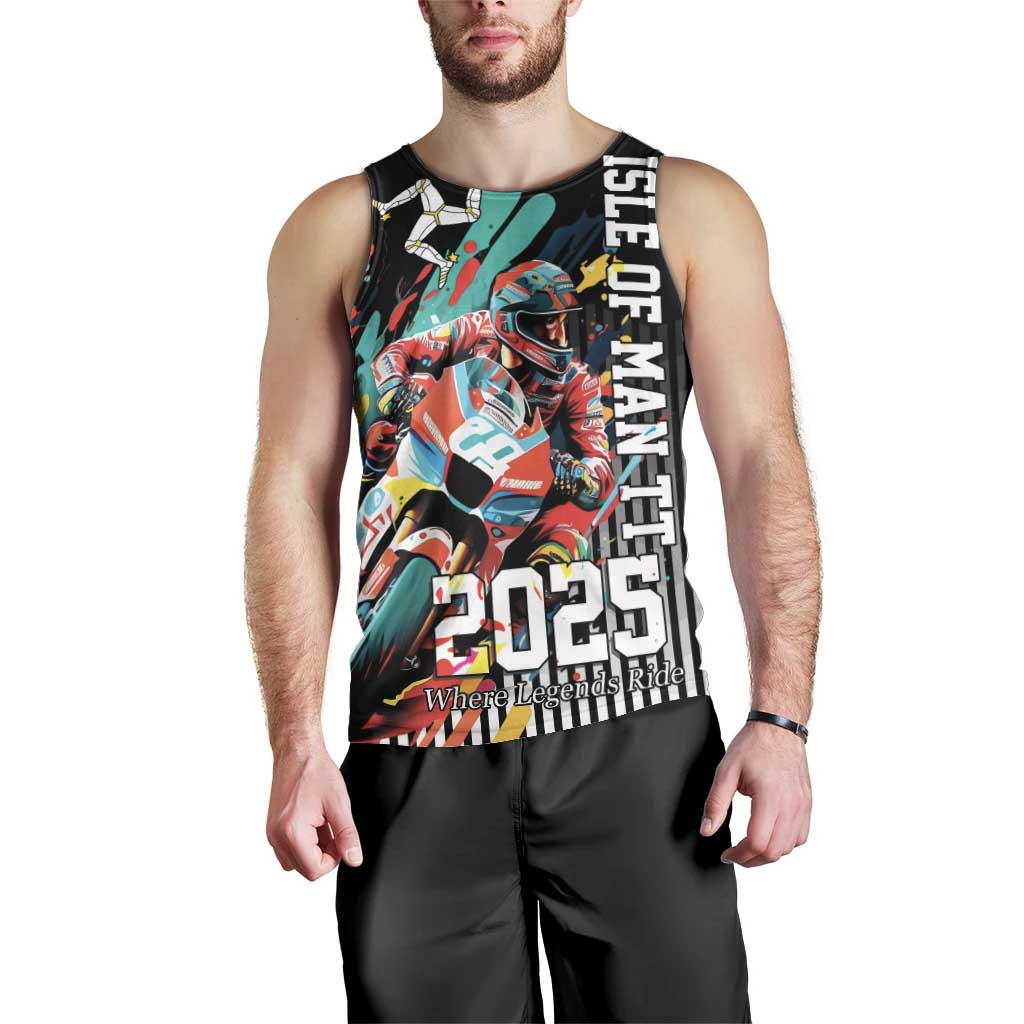 Personalized Isle of Man TT Men Tank Top Motorcycle Racing