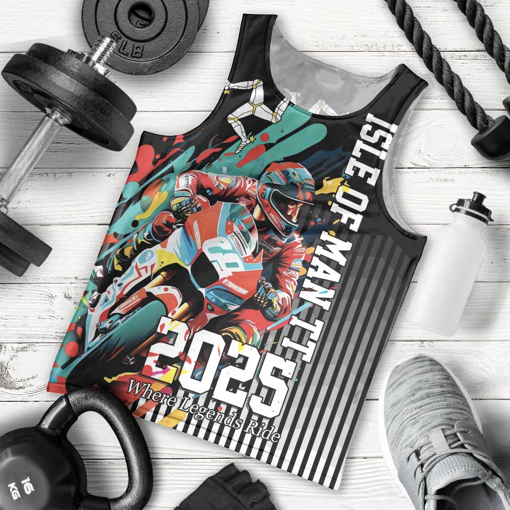 Personalized Isle of Man TT Men Tank Top Motorcycle Racing