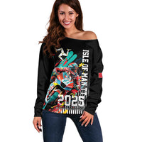 Personalized Isle of Man TT Off Shoulder Sweater Motorcycle Racing