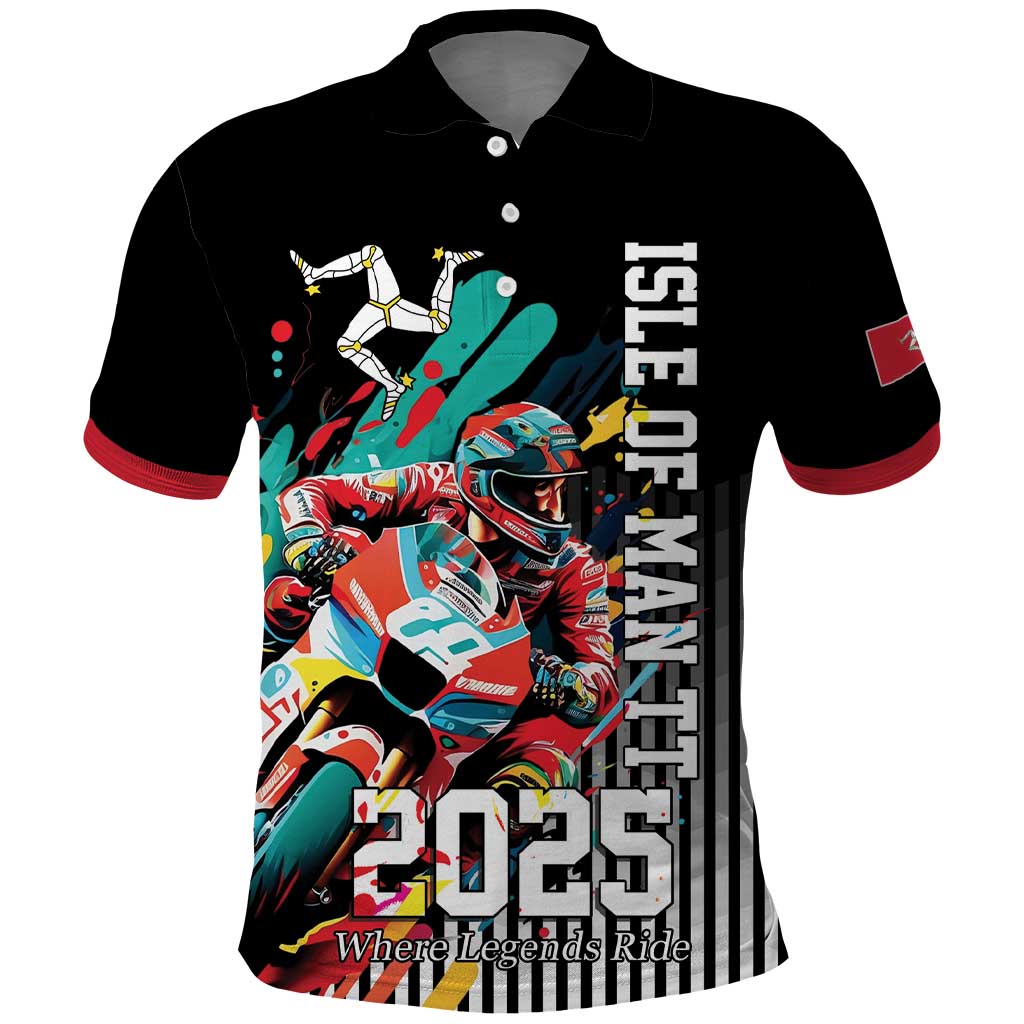 Personalized Isle of Man TT Polo Shirt Motorcycle Racing