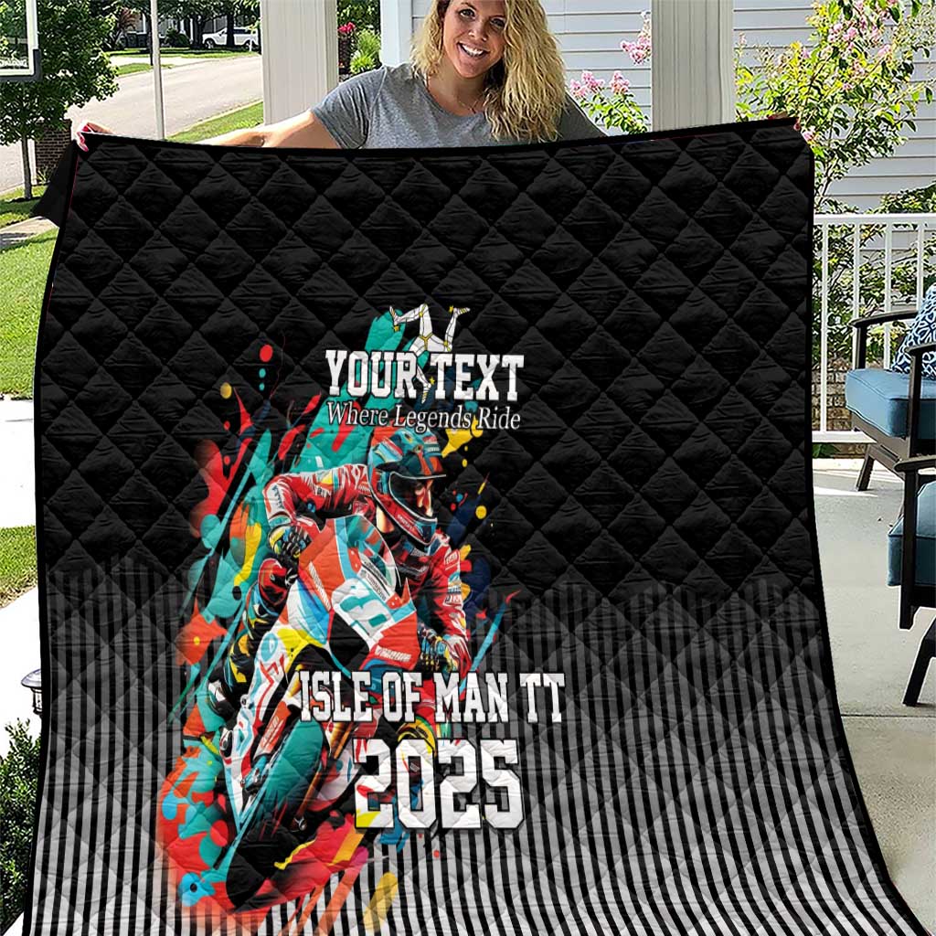 Personalized Isle of Man TT Quilt Motorcycle Racing