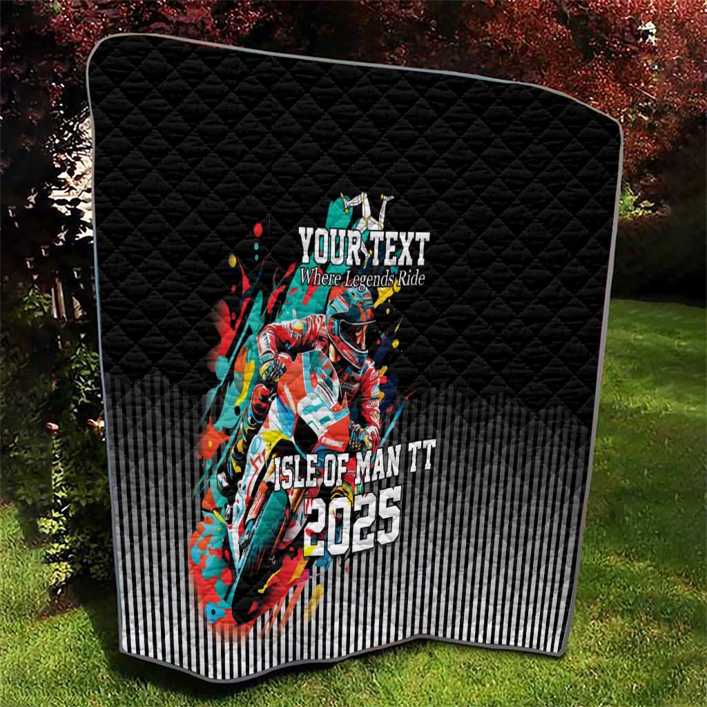 Personalized Isle of Man TT Quilt Motorcycle Racing
