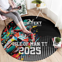 Personalized Isle of Man TT Round Carpet Motorcycle Racing