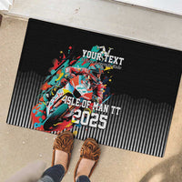 Personalized Isle of Man TT Rubber Doormat Motorcycle Racing