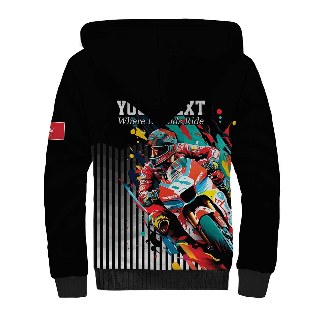 Personalized Isle of Man TT Sherpa Hoodie Motorcycle Racing