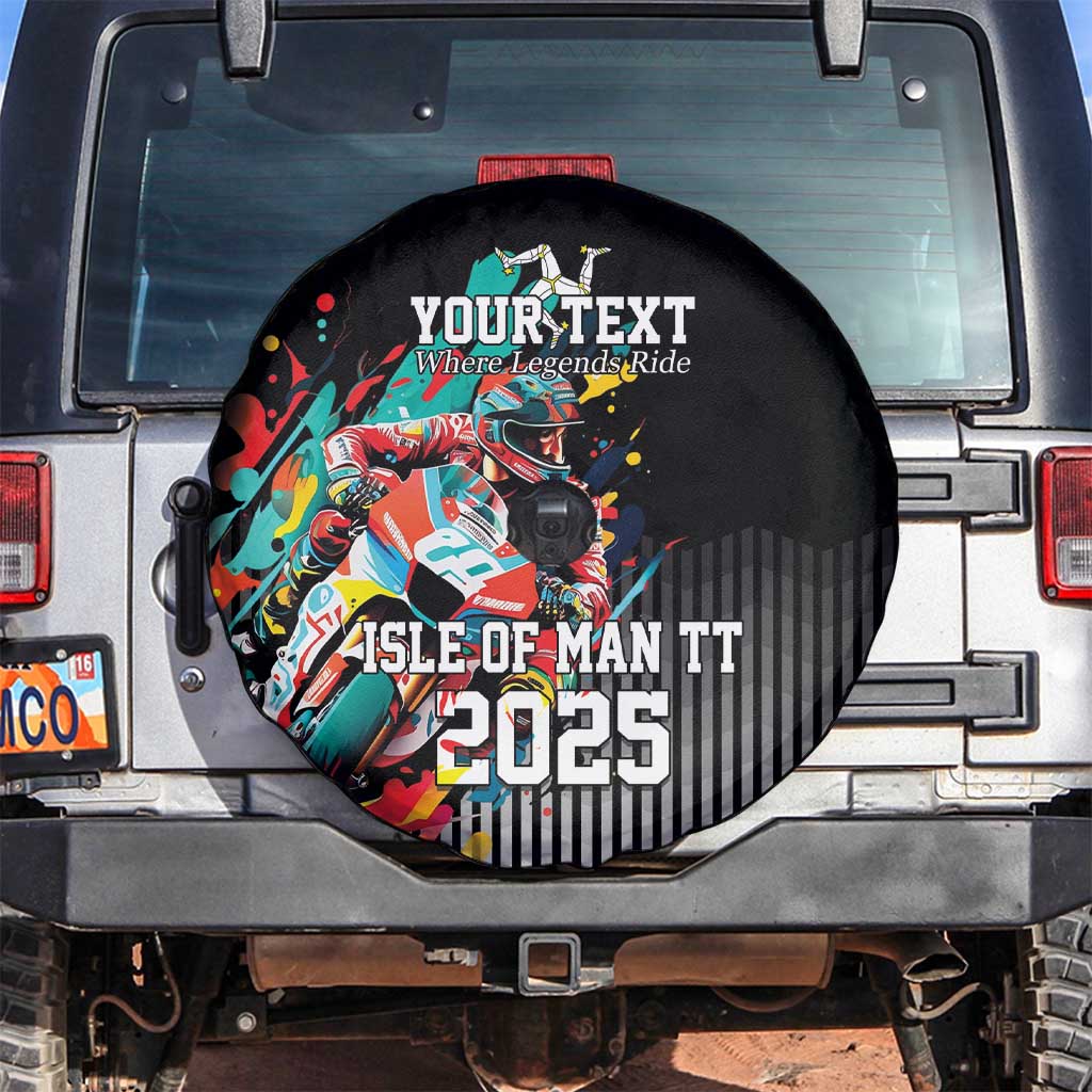 Personalized Isle of Man TT Spare Tire Cover Motorcycle Racing