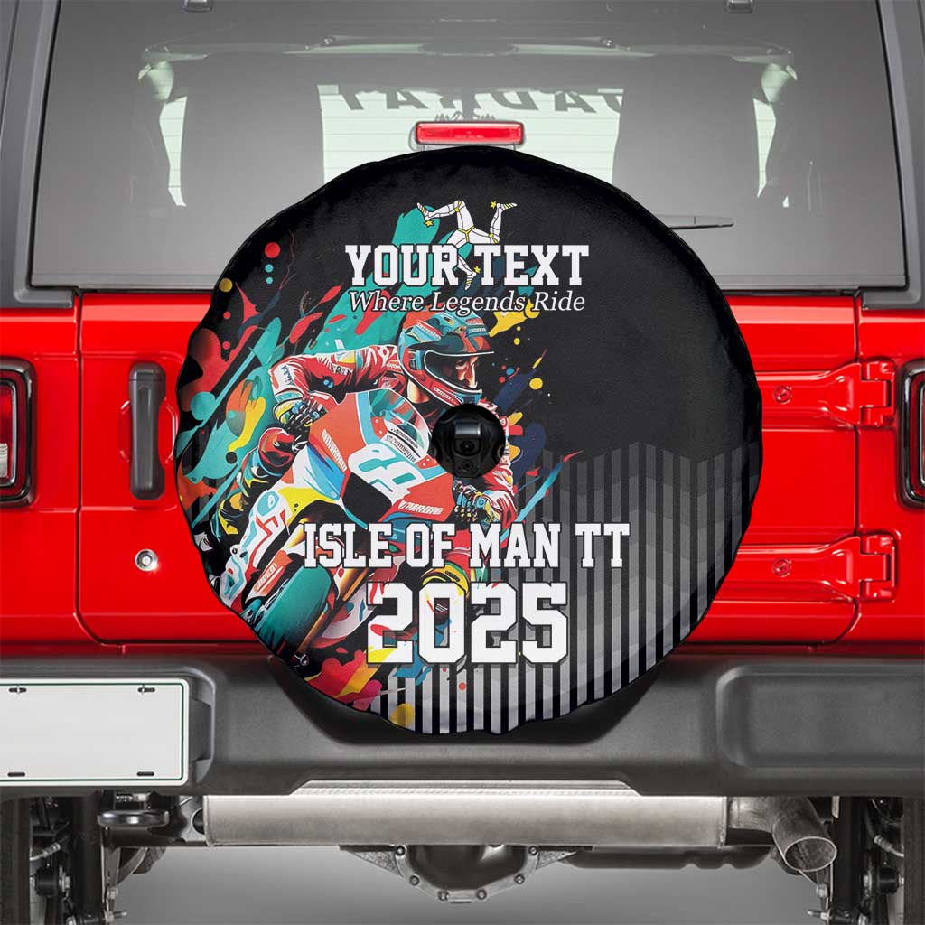 Personalized Isle of Man TT Spare Tire Cover Motorcycle Racing
