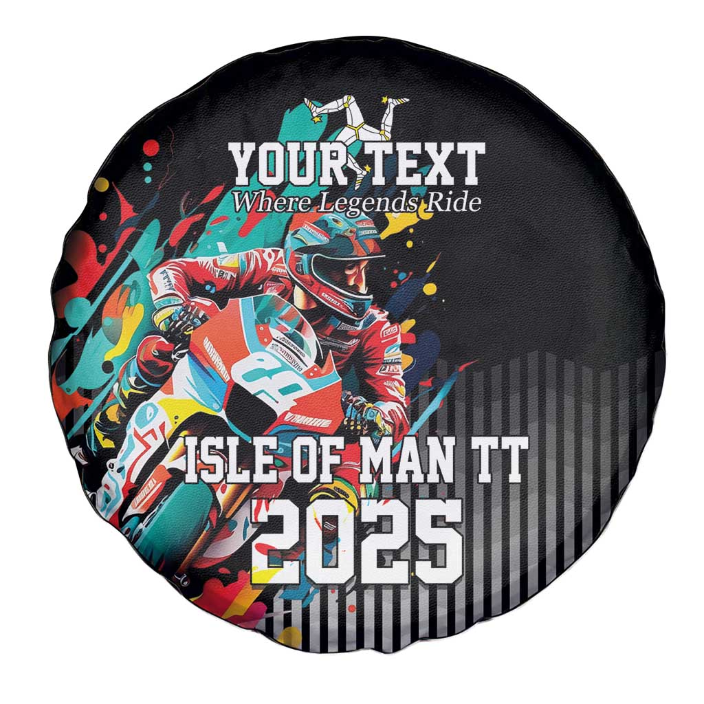 Personalized Isle of Man TT Spare Tire Cover Motorcycle Racing