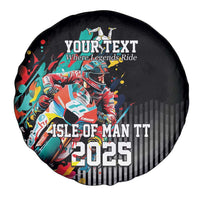 Personalized Isle of Man TT Spare Tire Cover Motorcycle Racing