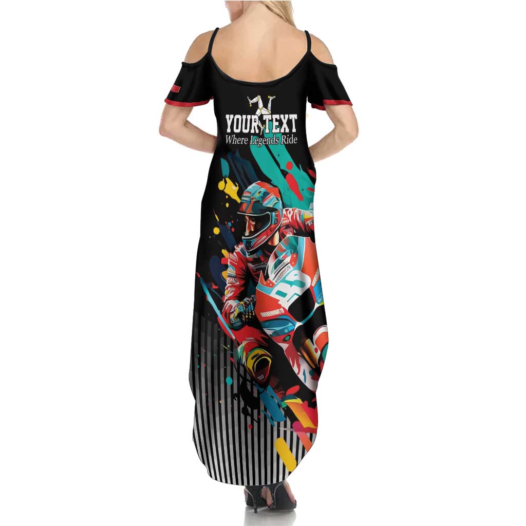 Personalized Isle of Man TT Summer Maxi Dress Motorcycle Racing