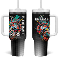 Personalized Isle of Man TT Tumbler With Handle Motorcycle Racing