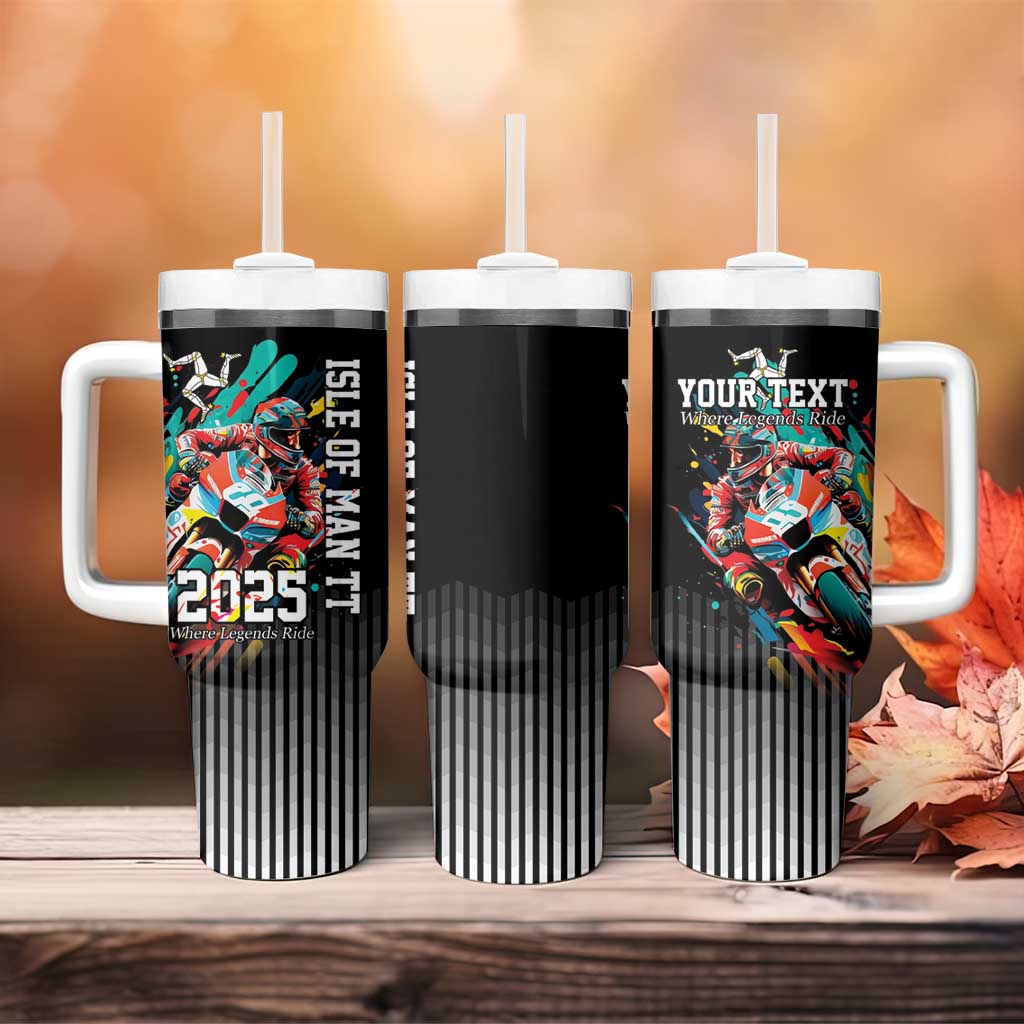 Personalized Isle of Man TT Tumbler With Handle Motorcycle Racing