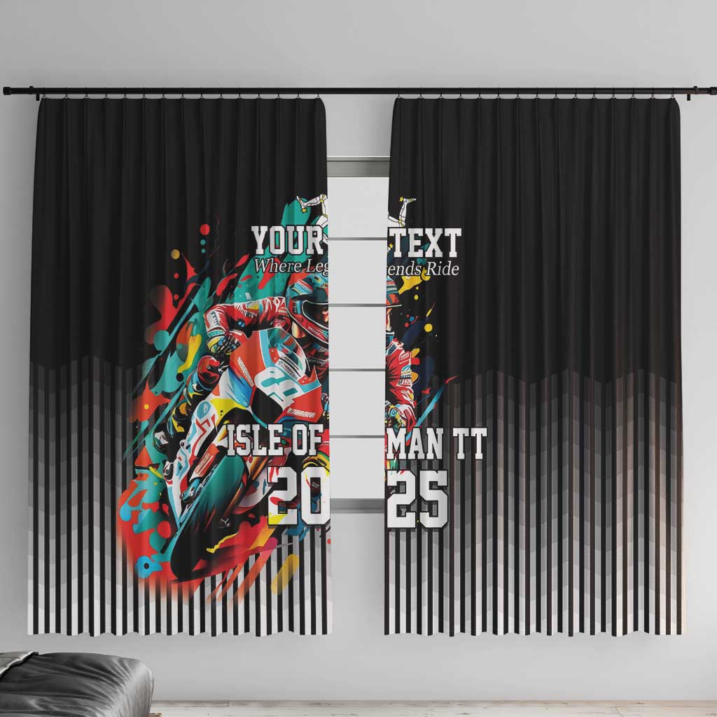 Personalized Isle of Man TT Window Curtain Motorcycle Racing