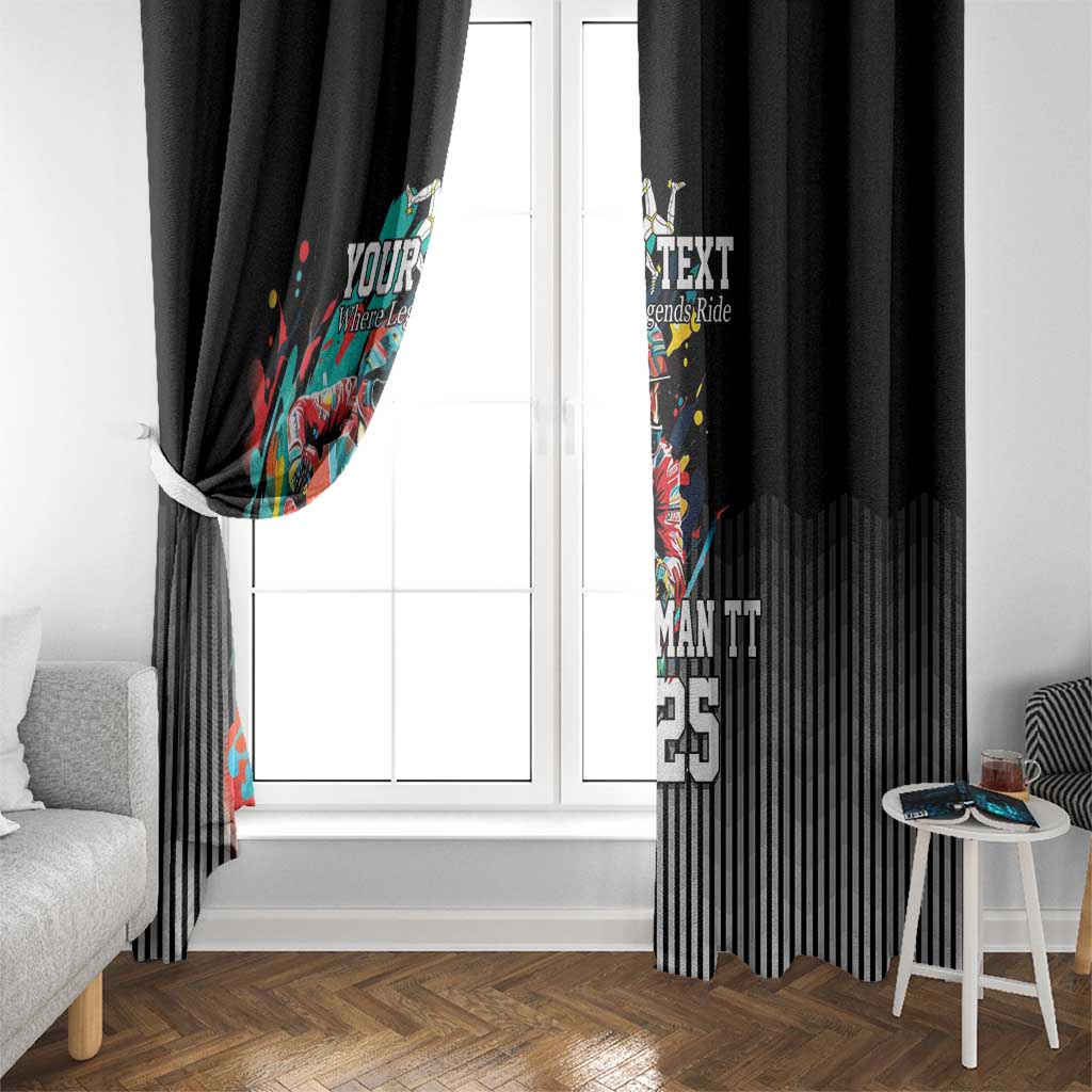 Personalized Isle of Man TT Window Curtain Motorcycle Racing
