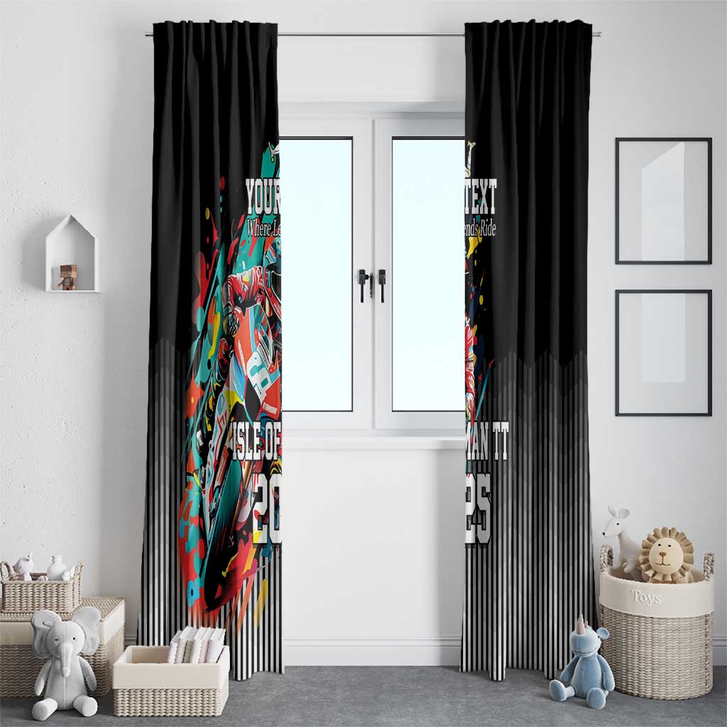 Personalized Isle of Man TT Window Curtain Motorcycle Racing