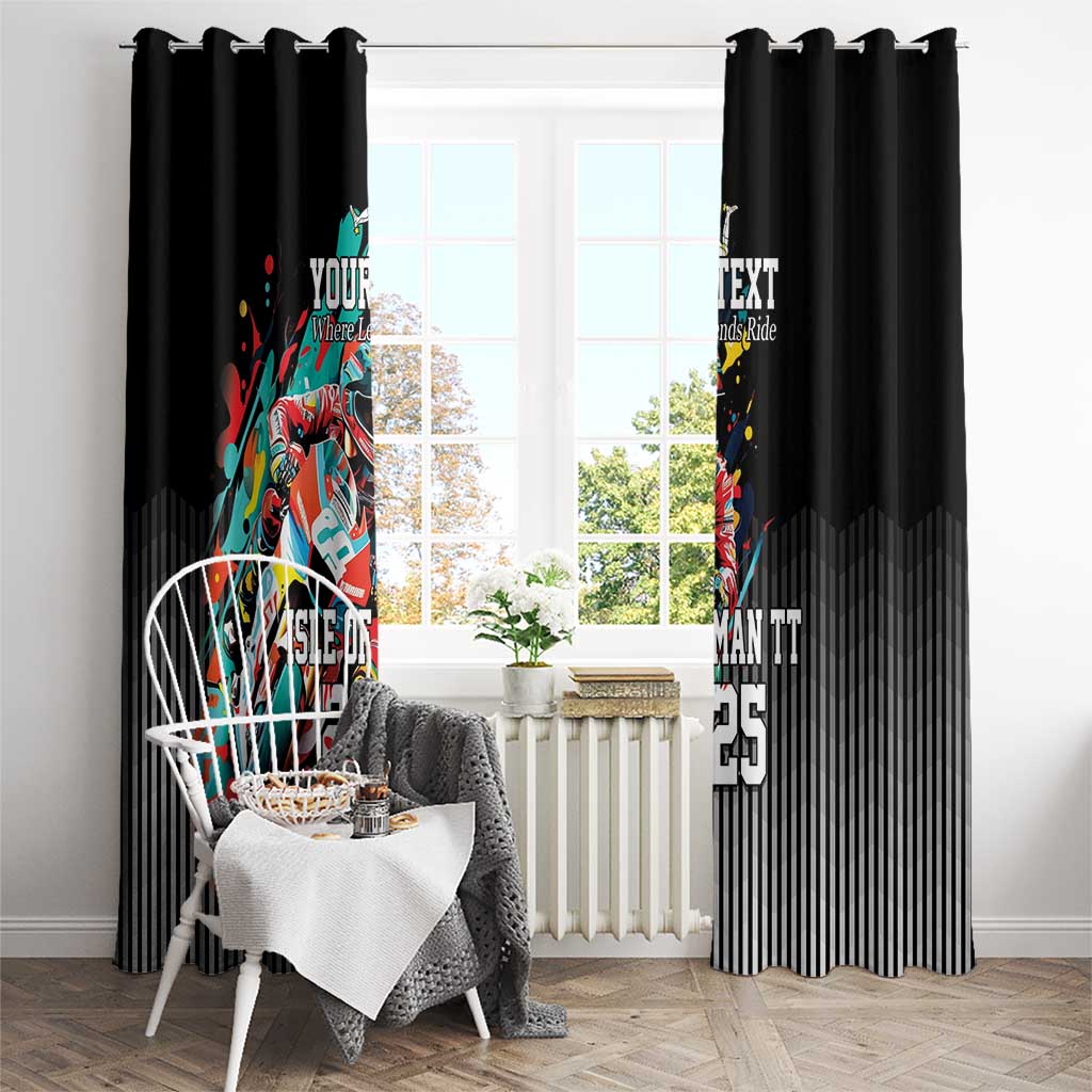 Personalized Isle of Man TT Window Curtain Motorcycle Racing