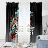 Personalized Isle of Man TT Window Curtain Motorcycle Racing