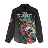 Personalized Isle of Man TT Women Casual Shirt Motorcycle Racing