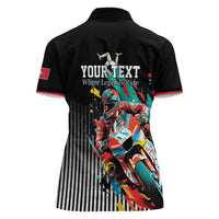 Personalized Isle of Man TT Women Polo Shirt Motorcycle Racing