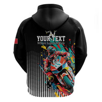 Personalized Isle of Man TT Zip Hoodie Motorcycle Racing