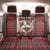 Personalized Isle of Man Triskelion Back Car Seat Cover Celtic Knots with Red Tartan