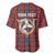 Personalized Isle of Man Triskelion Baseball Jersey Celtic Knots with Red Tartan