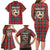 Personalized Isle of Man Triskelion Family Matching Long Sleeve Bodycon Dress and Hawaiian Shirt Celtic Knots with Red Tartan