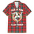 Personalized Isle of Man Triskelion Family Matching Long Sleeve Bodycon Dress and Hawaiian Shirt Celtic Knots with Red Tartan