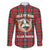 Personalized Isle of Man Triskelion Family Matching Long Sleeve Bodycon Dress and Hawaiian Shirt Celtic Knots with Red Tartan