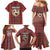 Personalized Isle of Man Triskelion Family Matching Mermaid Dress and Hawaiian Shirt Celtic Knots with Red Tartan