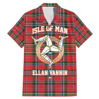 Personalized Isle of Man Triskelion Family Matching Mermaid Dress and Hawaiian Shirt Celtic Knots with Red Tartan