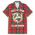 Personalized Isle of Man Triskelion Family Matching Mermaid Dress and Hawaiian Shirt Celtic Knots with Red Tartan