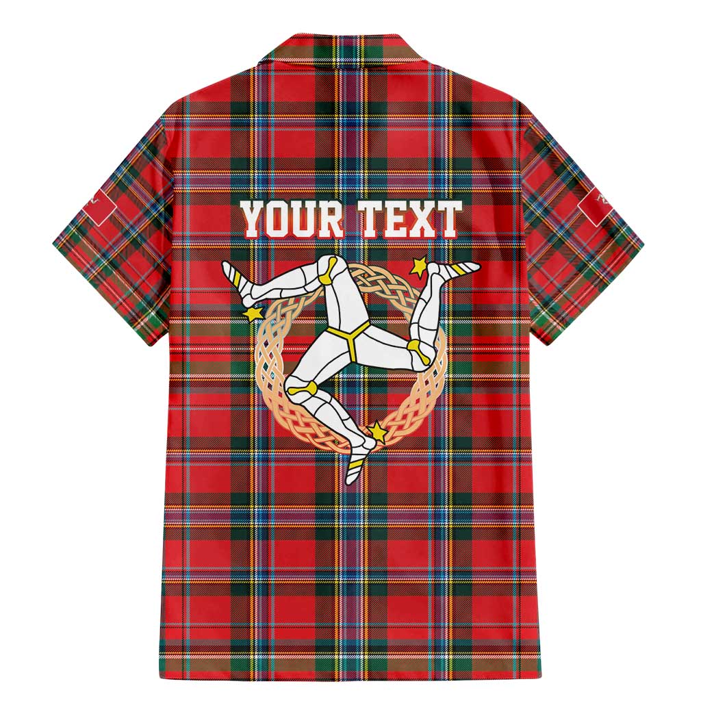 Personalized Isle of Man Triskelion Family Matching Mermaid Dress and Hawaiian Shirt Celtic Knots with Red Tartan