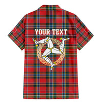 Personalized Isle of Man Triskelion Family Matching Mermaid Dress and Hawaiian Shirt Celtic Knots with Red Tartan