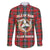 Personalized Isle of Man Triskelion Family Matching Off The Shoulder Long Sleeve Dress and Hawaiian Shirt Celtic Knots with Red Tartan