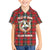 Personalized Isle of Man Triskelion Family Matching Short Sleeve Bodycon Dress and Hawaiian Shirt Celtic Knots with Red Tartan