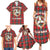 Personalized Isle of Man Triskelion Family Matching Summer Maxi Dress and Hawaiian Shirt Celtic Knots with Red Tartan