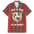 Personalized Isle of Man Triskelion Family Matching Summer Maxi Dress and Hawaiian Shirt Celtic Knots with Red Tartan